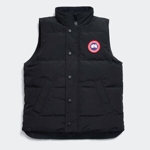 Black Puffer Vest with Logo